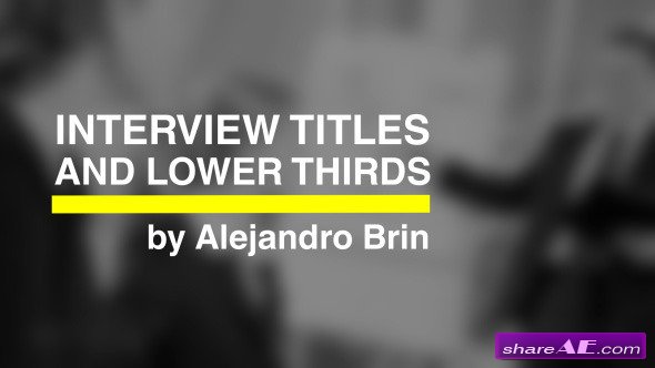Interview Titles - Videohive