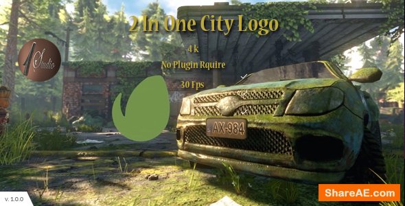 Videohive 2 In One City Logo