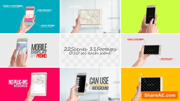 Videohive Mobile Display For App Promo
