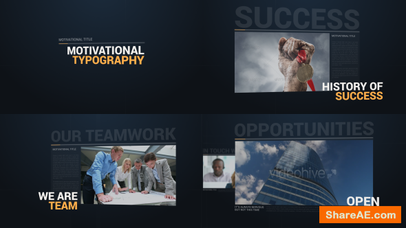 Videohive Motivational Typography Opener