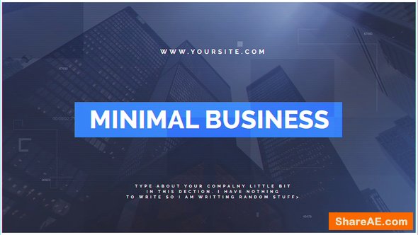 Videohive Minimal Business