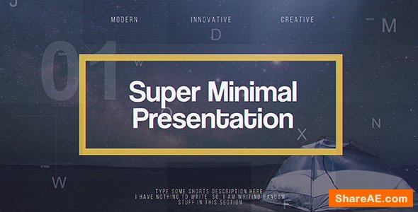 Videohive Super Minimal Presentation