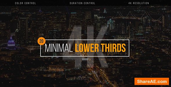 Videohive Minimal Lower Thirds 20493315 Videohive Minimal Lower Thirds 20493315
