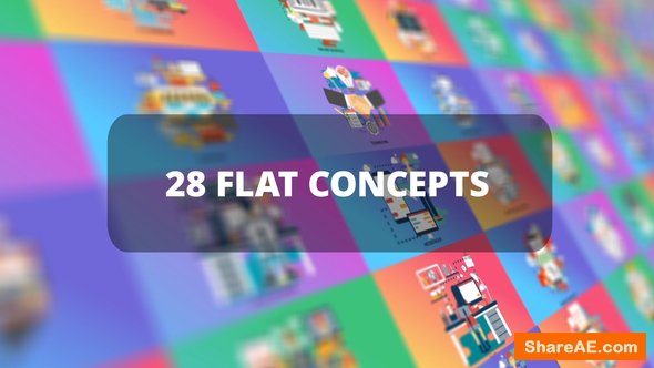 Videohive Bundle Business Flat Concepts Videohive Bundle Business Flat Concepts