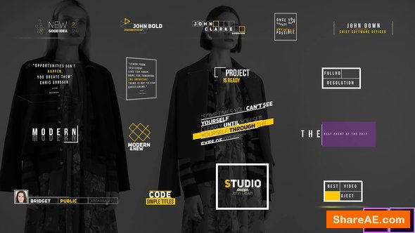 Videohive Modern Titles 23035249