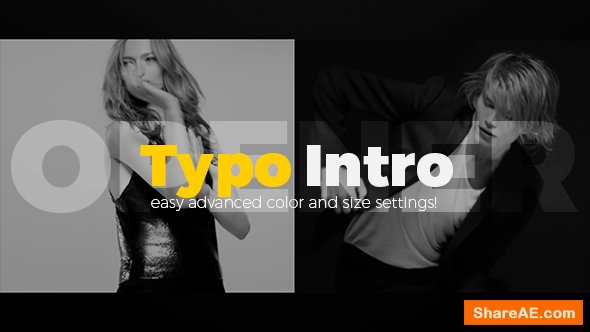 Videohive Typo Intro Opener