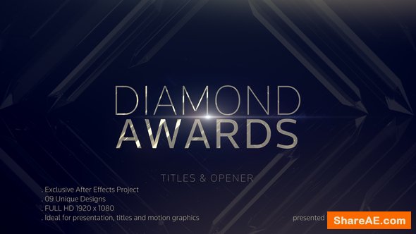 Videohive Diamond Awards Opener Videohive Diamond Awards Opener