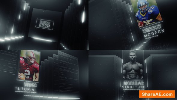 Videohive Dark Room Sports Cinematic Titles Videohive Dark Room Sports Cinematic Titles