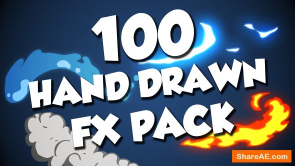 Videohive 100 Hand Drawn FX Pack - Motion Graphic Videohive 100 Hand Drawn FX Pack - Motion Graphic