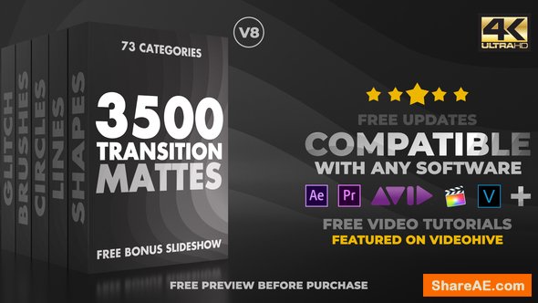 Videohive Ultimate Transition Mattes Pack v8 Videohive Ultimate Transition Mattes Pack v8
