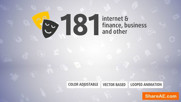 Videohive 181 Animated Icons