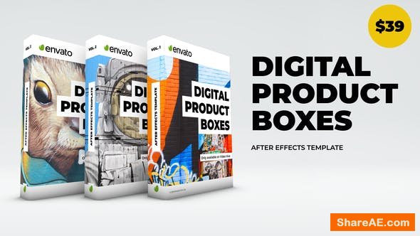 Videohive Digital Product Boxes Videohive Digital Product Boxes