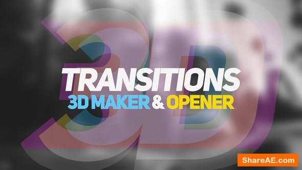Videohive 3D Transitions, 3D Maker & Opener Videohive 3D Transitions, 3D Maker & Opener