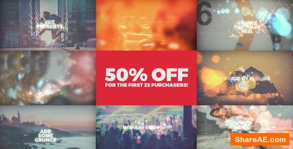 Videohive Grunge Particles Reel