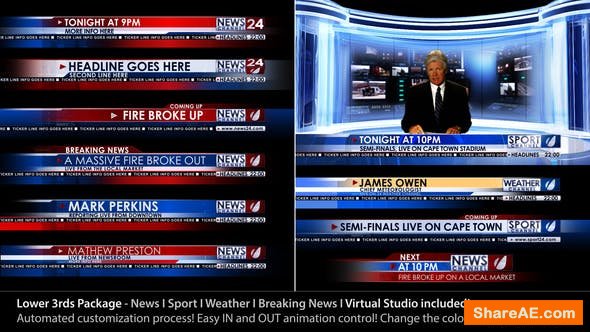 Videohive Broadcast Design - News Lower Third Package1 Videohive Broadcast Design - News Lower Third Package1