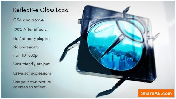 Videohive Reflective Gloss Logo Videohive Reflective Gloss Logo