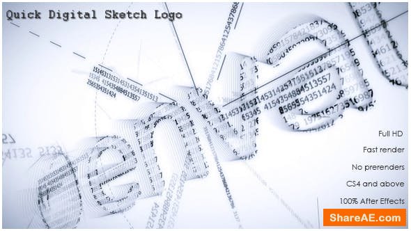 Videohive Quick Digital Sketch Logo Videohive Quick Digital Sketch Logo