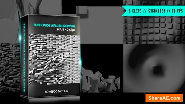 Videohive Super Wide Wall Illusion V.02 - Motion Graphic