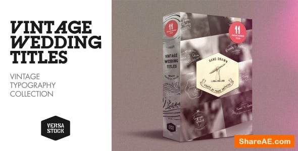 Videohive Vintage Wedding Titles