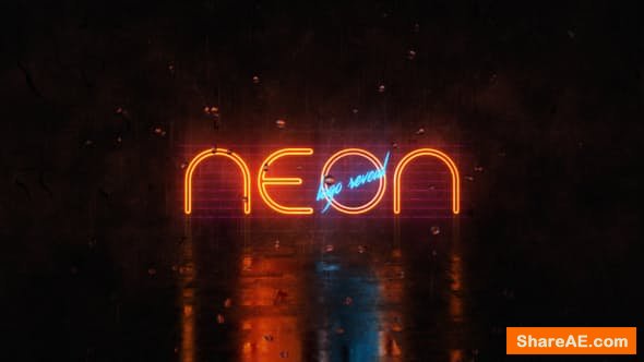 Videohive Neon Logo Reveal 21667843 Videohive Neon Logo Reveal 21667843