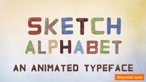 Videohive Sketch Alphabet Videohive Sketch Alphabet