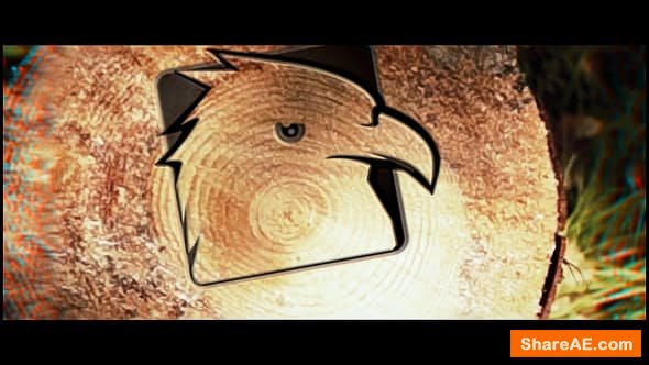 Videohive Saw Cut Tree Logo Videohive Saw Cut Tree Logo