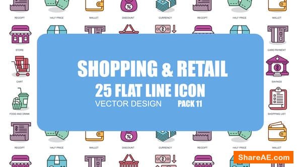 Videohive Shoping And Retail - Flat Animation Icons Videohive Shoping And Retail - Flat Animation Icons