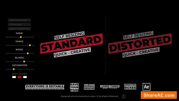 Videohive Title Box - Auto Resizing Titles and Lower Thirds Videohive Title Box - Auto Resizing Titles and Lower Thirds