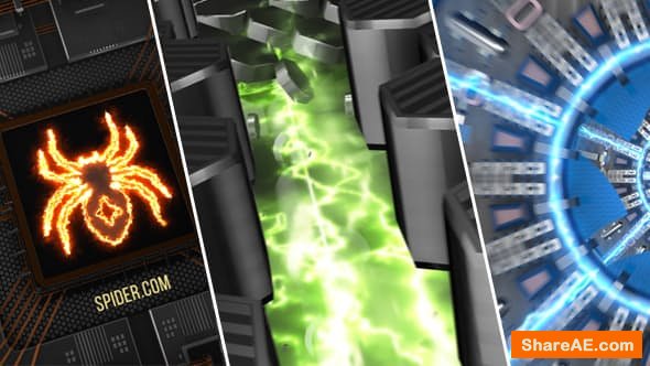 Videohive 3 Hi-Tech Electric Logo Openers Videohive 3 Hi-Tech Electric Logo Openers