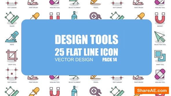 Videohive Design Tools - Flat Animation Icons Videohive Design Tools - Flat Animation Icons