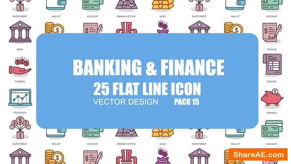 Videohive Banking And Finance - Flat Animation Icons Videohive Banking And Finance - Flat Animation Icons
