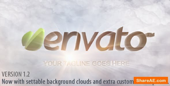 Videohive Clouds and Shiny Logo Reveal Videohive Clouds and Shiny Logo Reveal