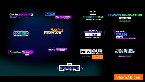 Videohive Corporate Titles 22643956 Videohive Corporate Titles 22643956