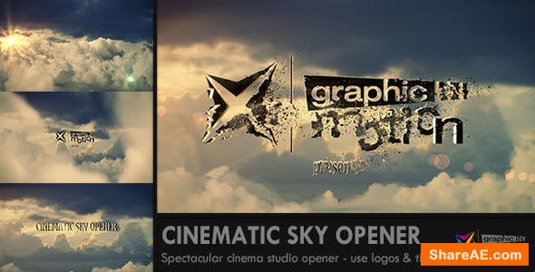 Videohive Cinematic Sky Opener Videohive Cinematic Sky Opener