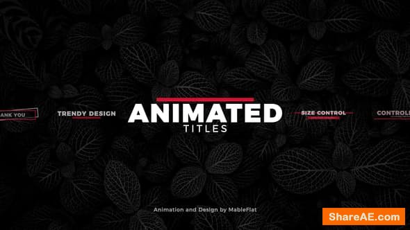 Videohive Animated Titles Pack Videohive Animated Titles Pack