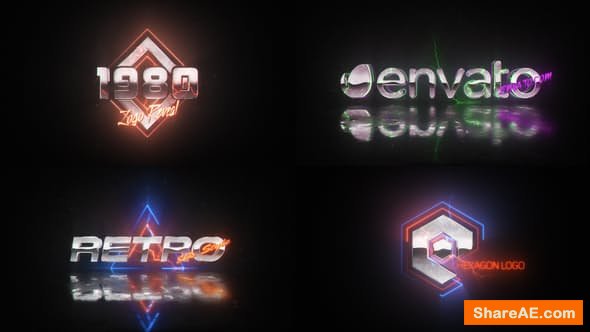 Videohive Retro Wave Logo Videohive Retro Wave Logo