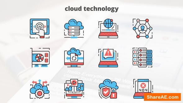 Videohive Cloud Technology – Thin Line Icons Videohive Cloud Technology – Thin Line Icons