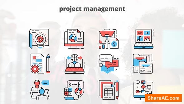 Videohive Project Managment – Thin Line Icons Videohive Project Managment – Thin Line Icons