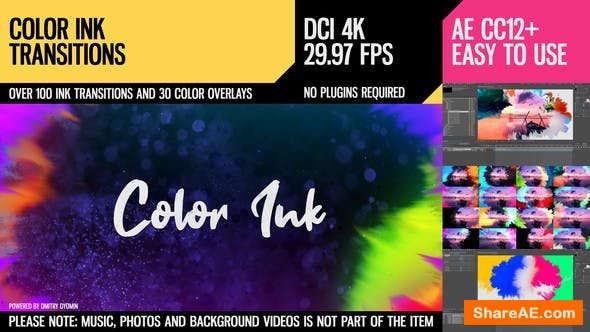 Videohive Color Ink Transitions Videohive Color Ink Transitions