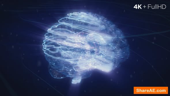 Videohive Digital AI Brain Logo Reveal Videohive Digital AI Brain Logo Reveal