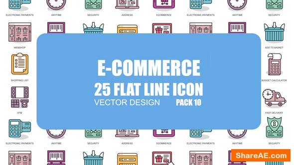 Videohive E-Commerce - Flat Animation Icons Videohive E-Commerce - Flat Animation Icons