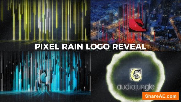 Videohive Pixel Rain Logo Reveal Videohive Pixel Rain Logo Reveal