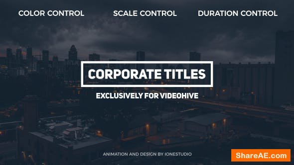 Videohive Corporate Titles 19379417 Videohive Corporate Titles 19379417