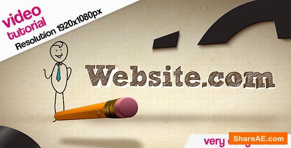 Videohive Logo with the cartoon Videohive Logo with the cartoon