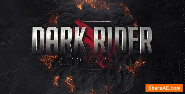 Videohive Dark Rider Trailer Videohive Dark Rider Trailer