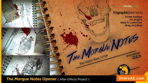 Videohive The Morgue Notes Opener Videohive The Morgue Notes Opener