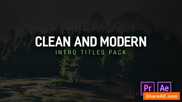 Videohive Modern Intro Titles Pack for Premiere Pro Videohive Modern Intro Titles Pack for Premiere Pro