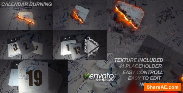 Videohive Calendar Burn