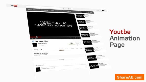 Videohive Video Site Page Animation
