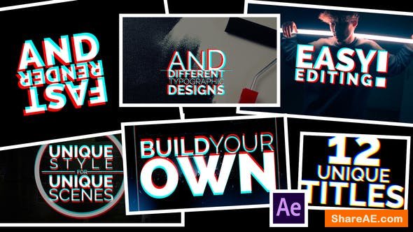 Videohive Title Animations Glitch